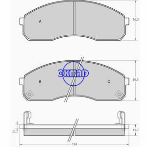 KIA BESTA CARNIVAL K2900 PREGIO SEDONA Plaquette de frein OEM:0K56A-33-23Z FDB1595 FDB1990 GDB3261 GDB3301 WVA:23649 23650 23651, FG3261